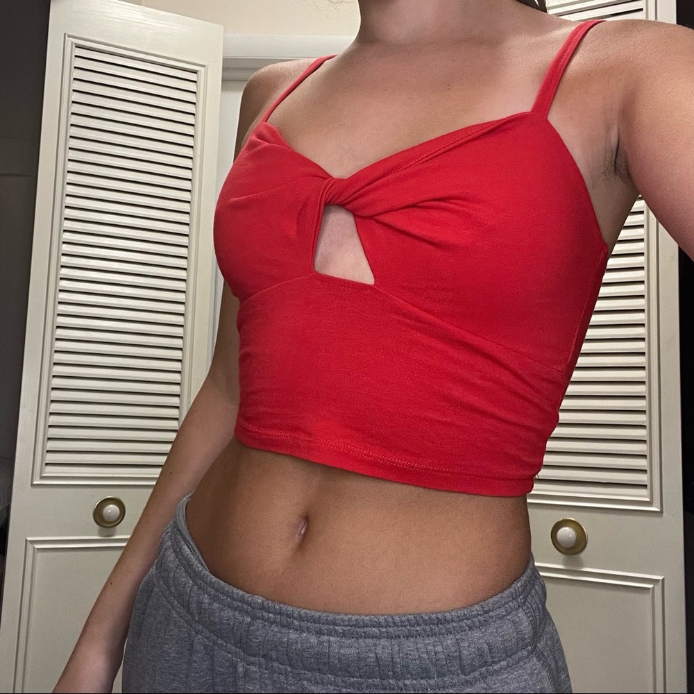 Hollister Red Crop Top